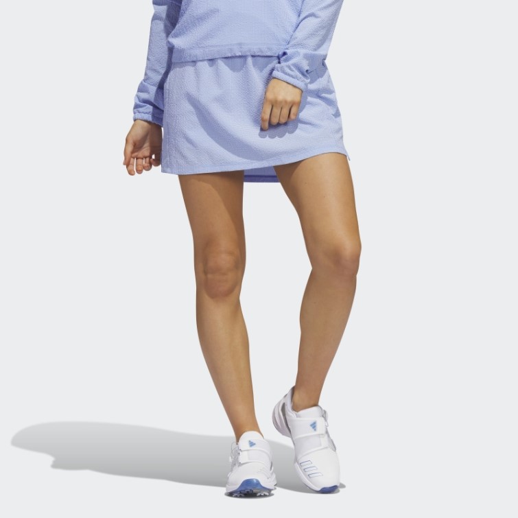 Adidas Jupe De Golf En Seersucker 16 Pouces Bleu