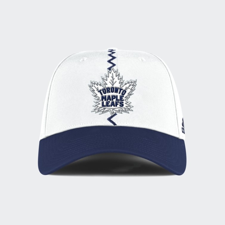 Adidas Maple Leafs Reverse Retro Stretch Chapeau Blanc