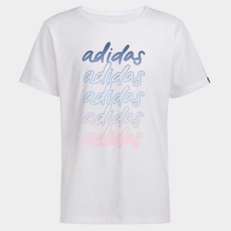 T-shirt à Fente Longue (taille Allongée) Blanc Adidas