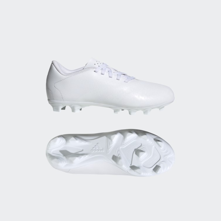 Adidas Predator Precision.4 Chaussures De Football Pour Terrain Souple Blanc