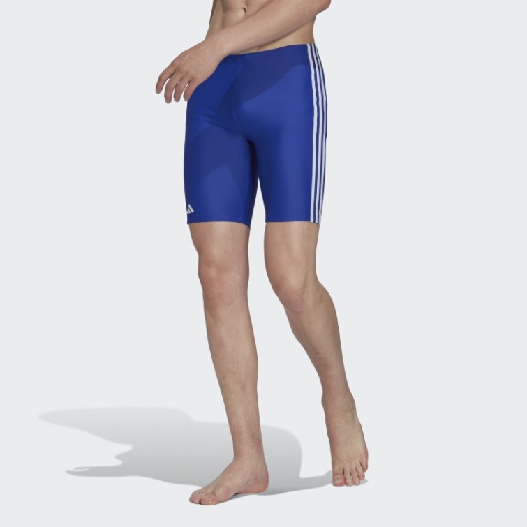 Adidas Maillot De Bain Bleu Classique à 3 Bandes