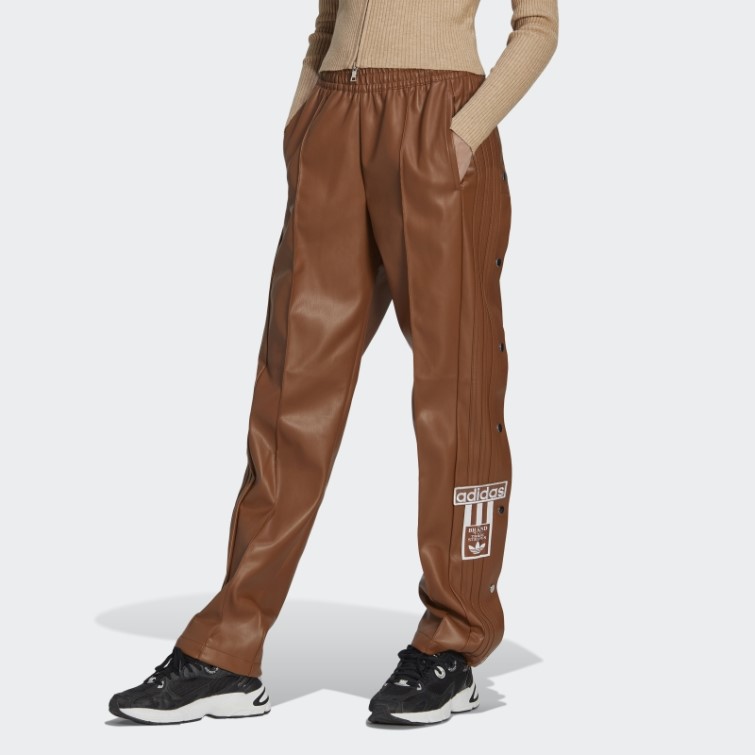 Adidas Pantalon Adibreak Centre Stage Similicuir Marron