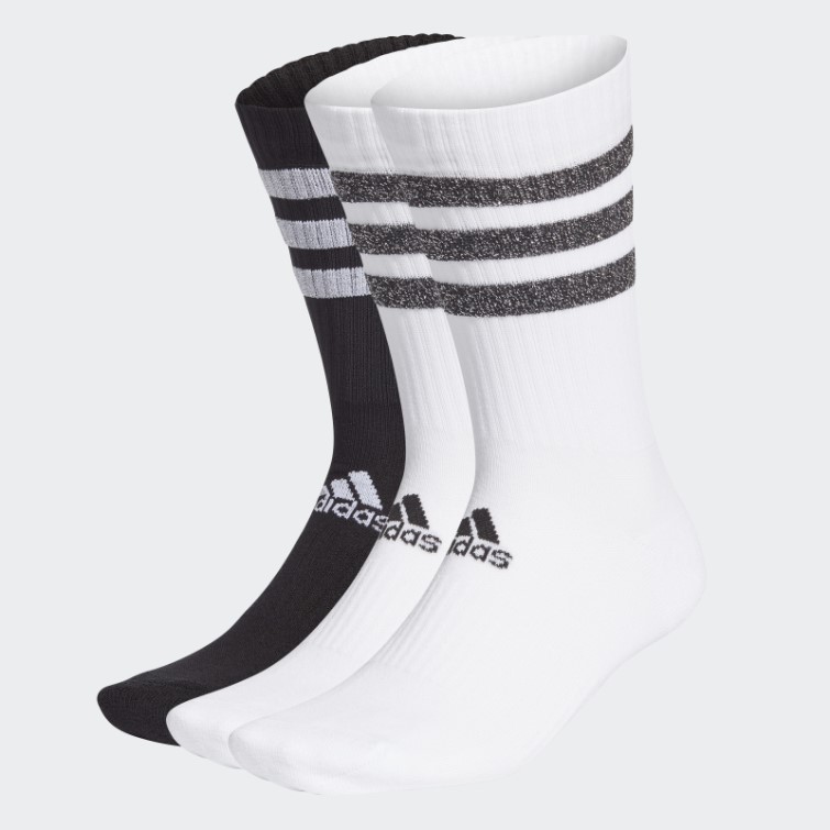 Chaussettes De Sport Matelassées Glam à 3 Bandes - 3 Paires Adidas Blanc