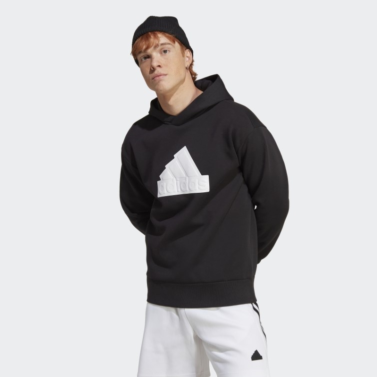 Adidas Future Icons Badge Of Sport Sweat à Capuche Blanc