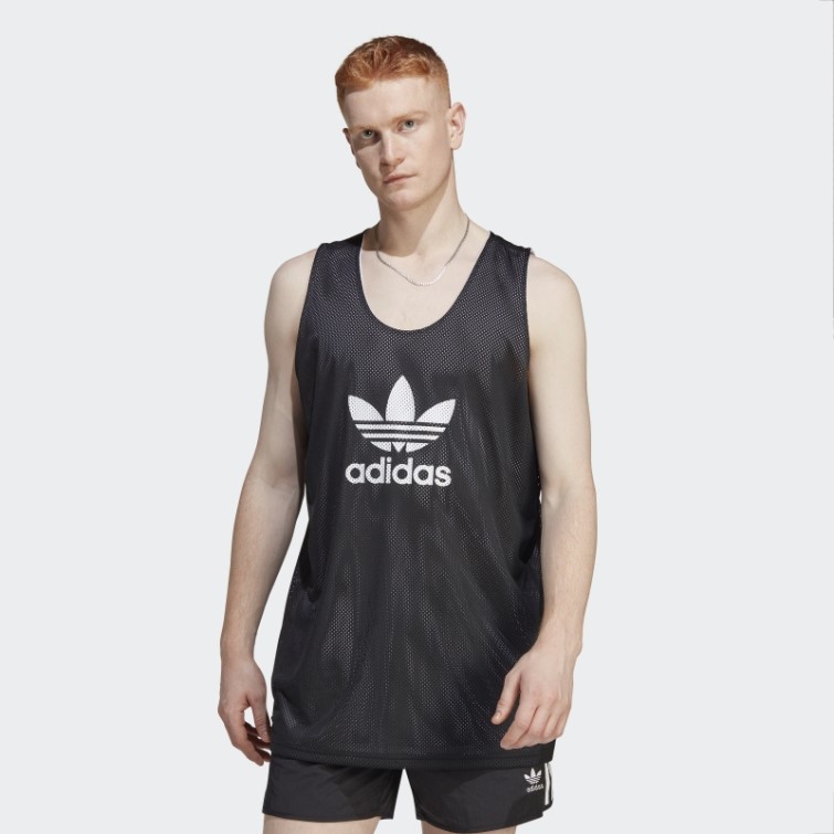 Adidas Adicolor Classics Maillot De Basketball Trèfle Blanc