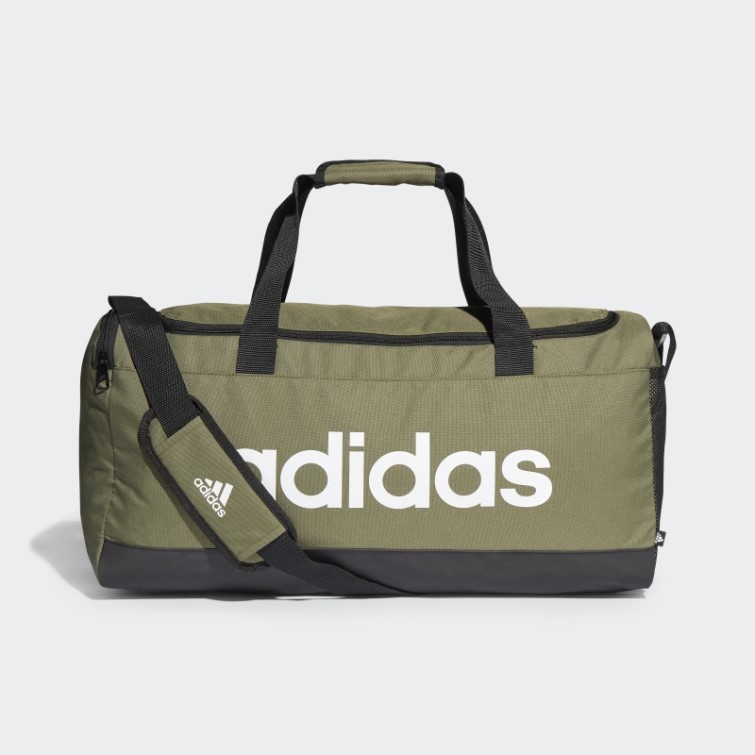 Sac Polochon Logo Adidas Olive Essentials Taille Moyenne