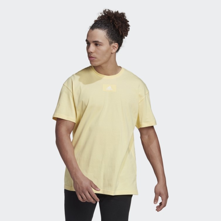 Adidas Essentials Feelvivid T-shirt à épaules Tombantes Jaune