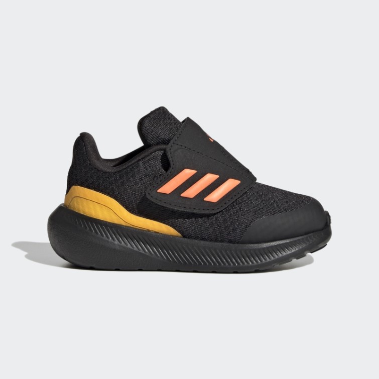 Noir/orange/or