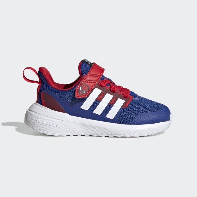 Bleu Royal Adidas X Marvel Fortarun 2.0 Spider-man Cloudfoam Elastic Lace Top Strap Shoes Hot