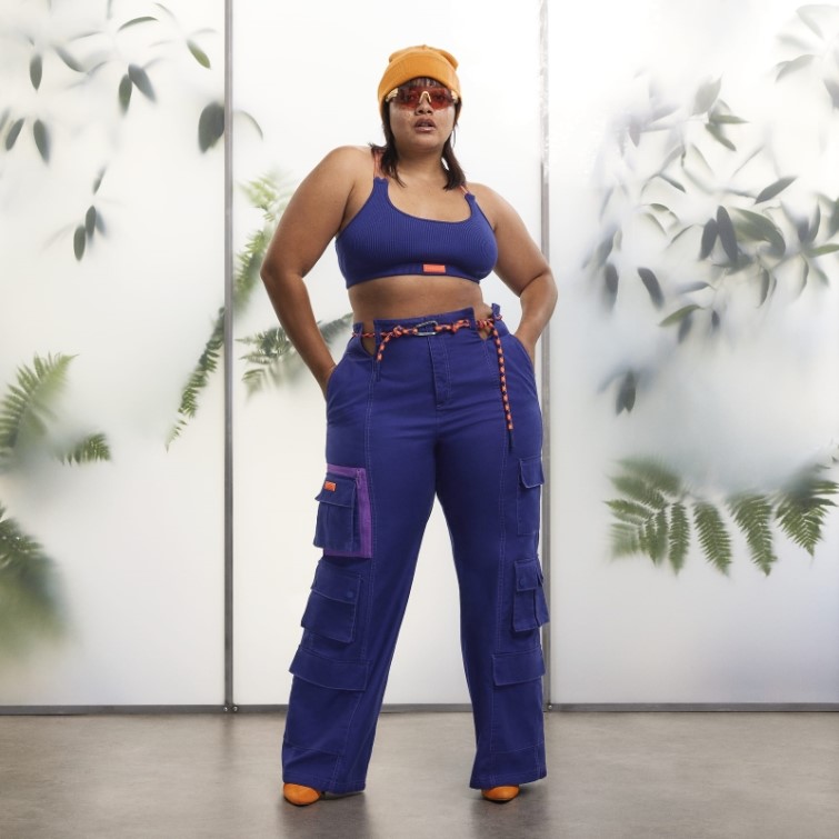 Pantalon Cargo En Sergé (taille Plus) Adidas Indigo