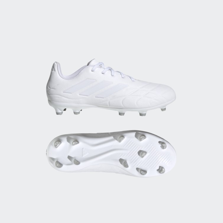 Adidas Copa Pure.3 Chaussures De Sol Ferme Blanc