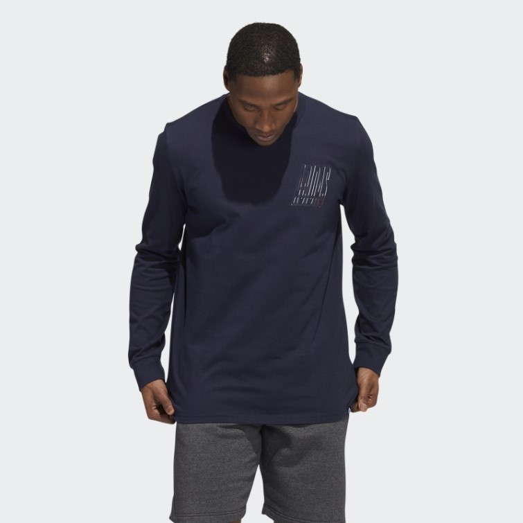 T-shirt à Manches Longues Adidas Ink Dynamic Sport Graphique