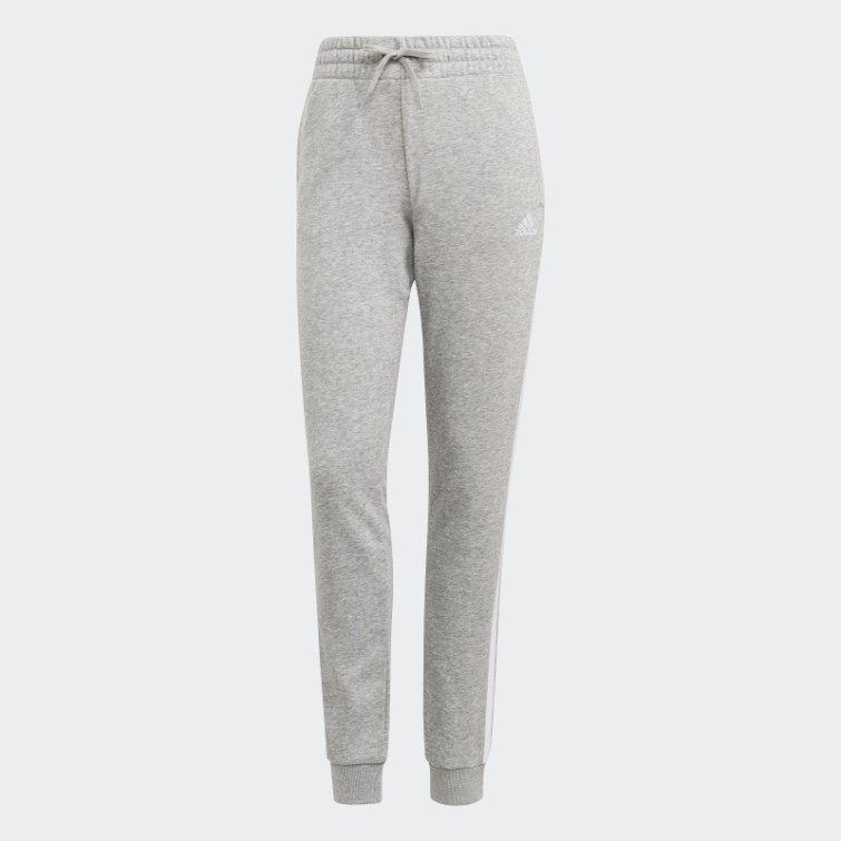 Pantalon Adidas Essentials French Terry 3 Bandes Gris Moyen