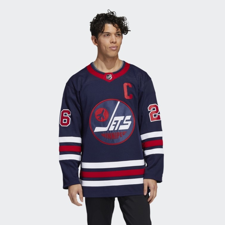 Maillot 09 Ccm-sld Jets Wheeler Third Authentique Bleu Marine Adidas