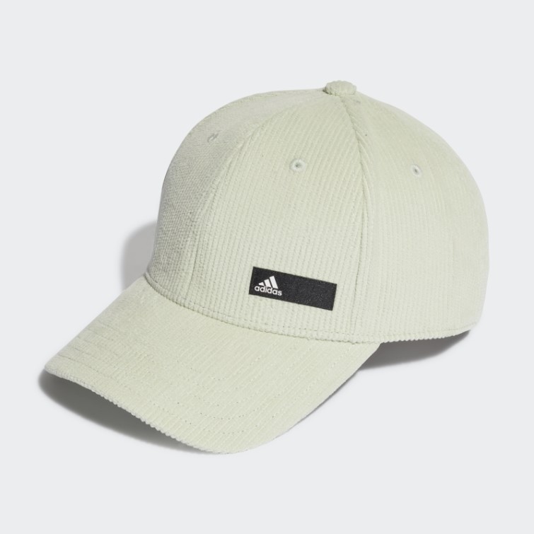 Adidas Casquette Papa En Velours Côtelé Vert