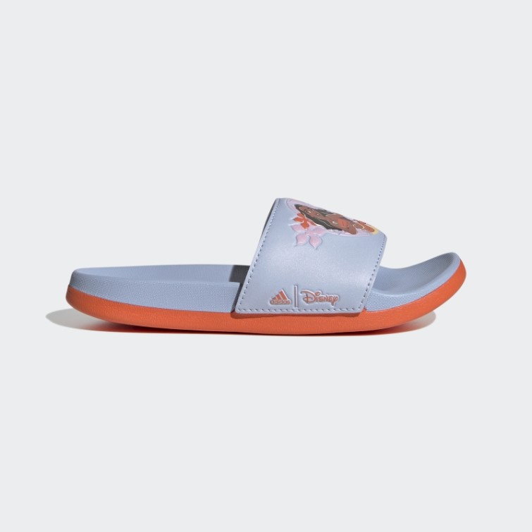 Adidas X Disney Adilette Comfort Moana Slides Hot Blue Dawn