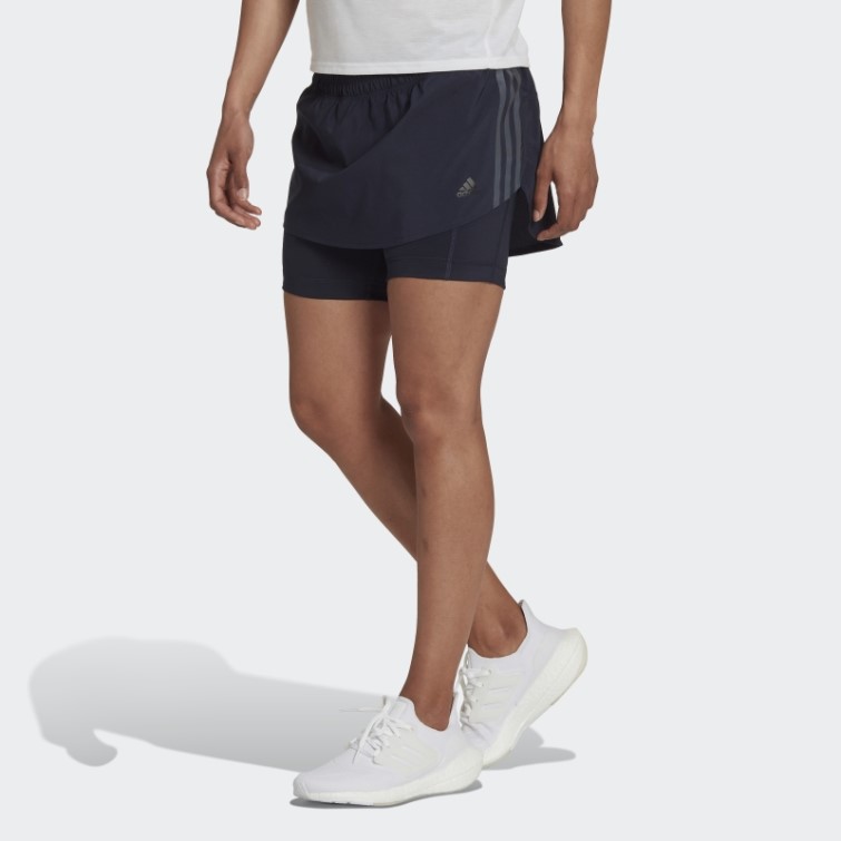 Adidas Run Icon 3-stripes Running Jupe-short Encre
