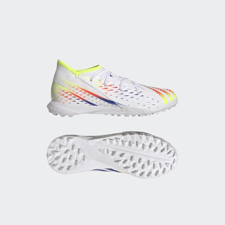 Adidas Predator Edge.3 Chaussures De Gazon Blanc