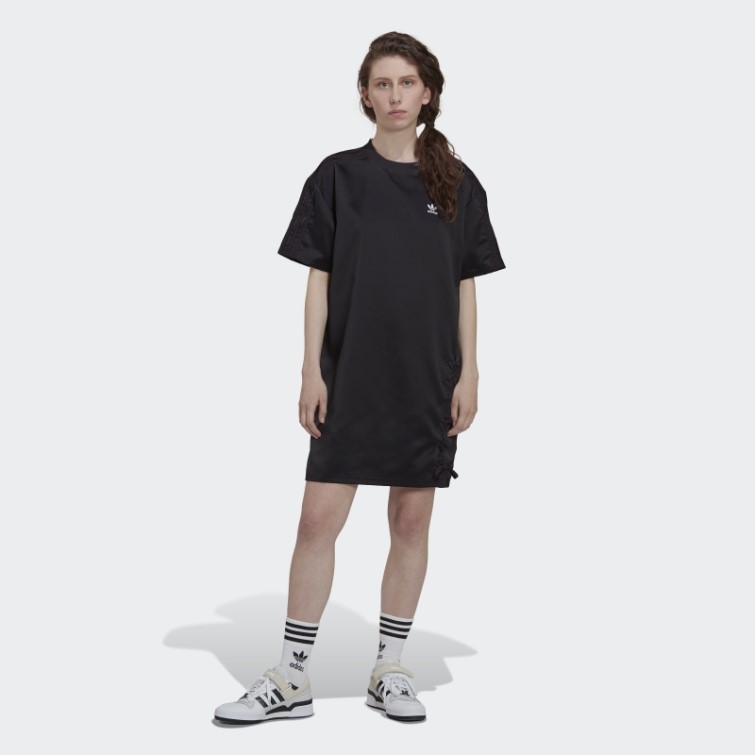 Adidas Robe T-shirt à Lacets Always Original Noir