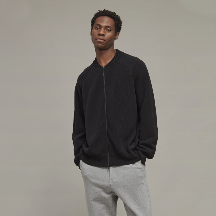 Adidas Y-3 Pull Zippé En Maille Classique
