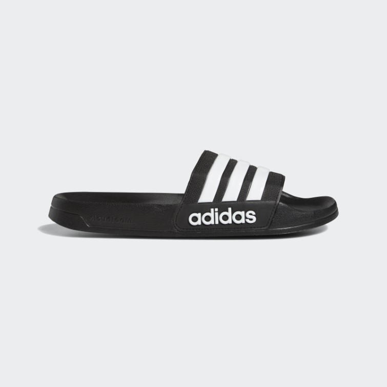 Adidas Adilette Toboggans De Douche Noir/blanc