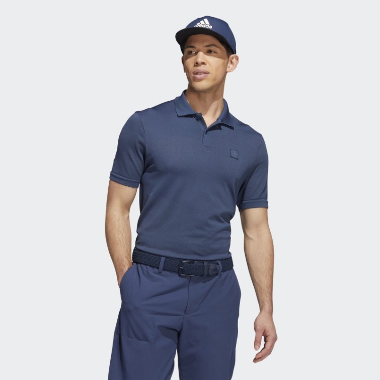 Adidas Polo Bleu Marine Sans Coutures