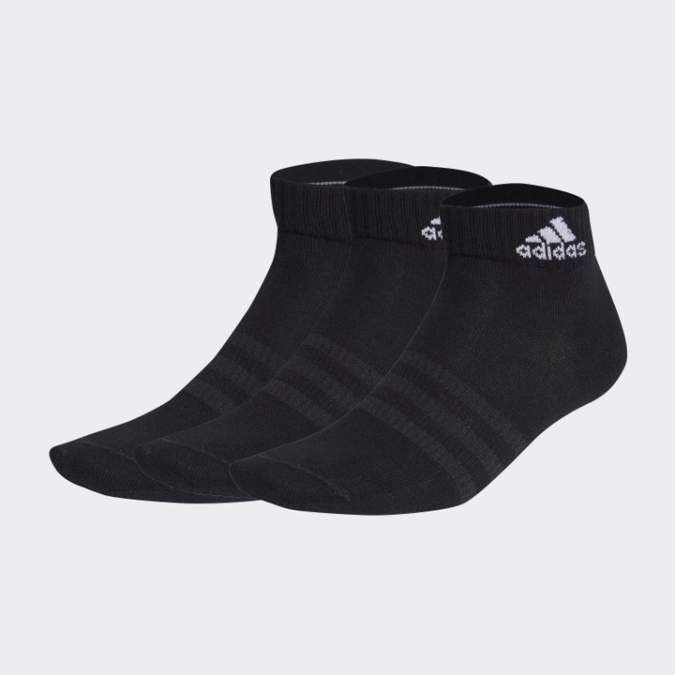 Socquettes Fines Et Légères Adidas Noires 3 Paires