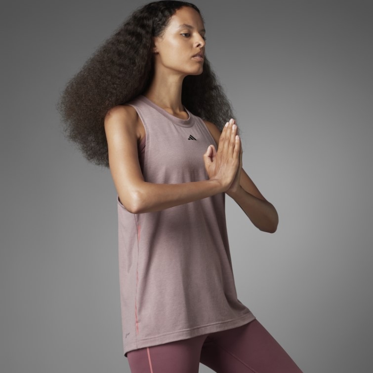 Débardeur De Yoga Adidas Authentique Balance Violet