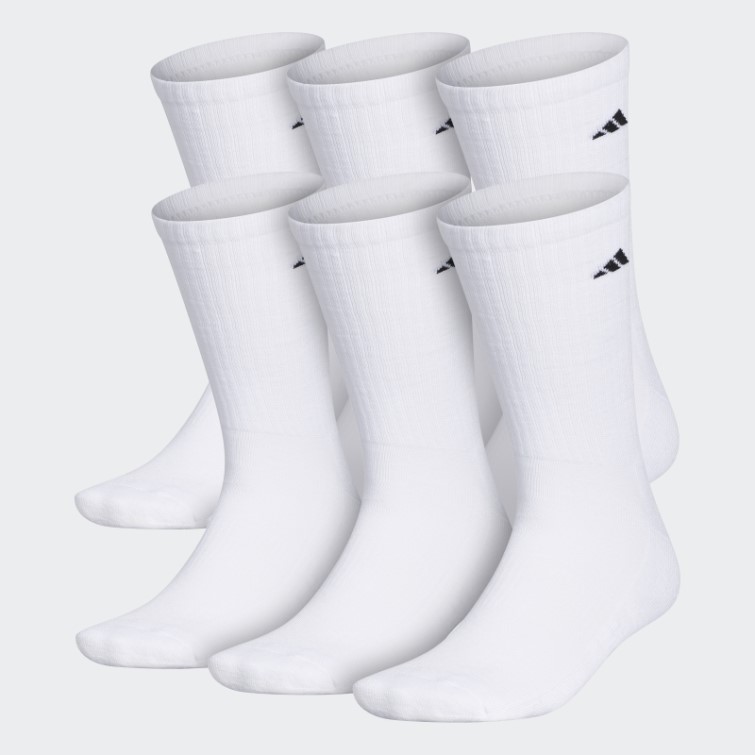 Chaussettes Athlétiques Matelassées 6 Paires Adidas Blanc