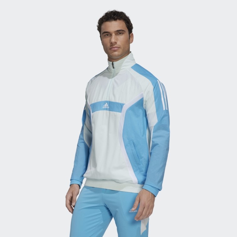 Adidas Top D'entraînement Quart De Zip Ice Menthe