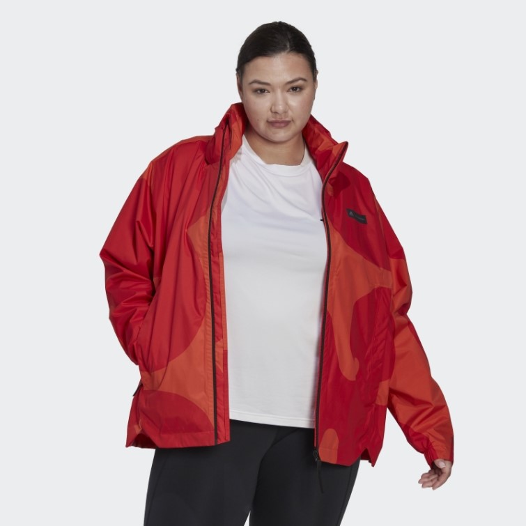 Veste Marimekko Traveer Rain.rdy (grande Taille) Adidas Orange