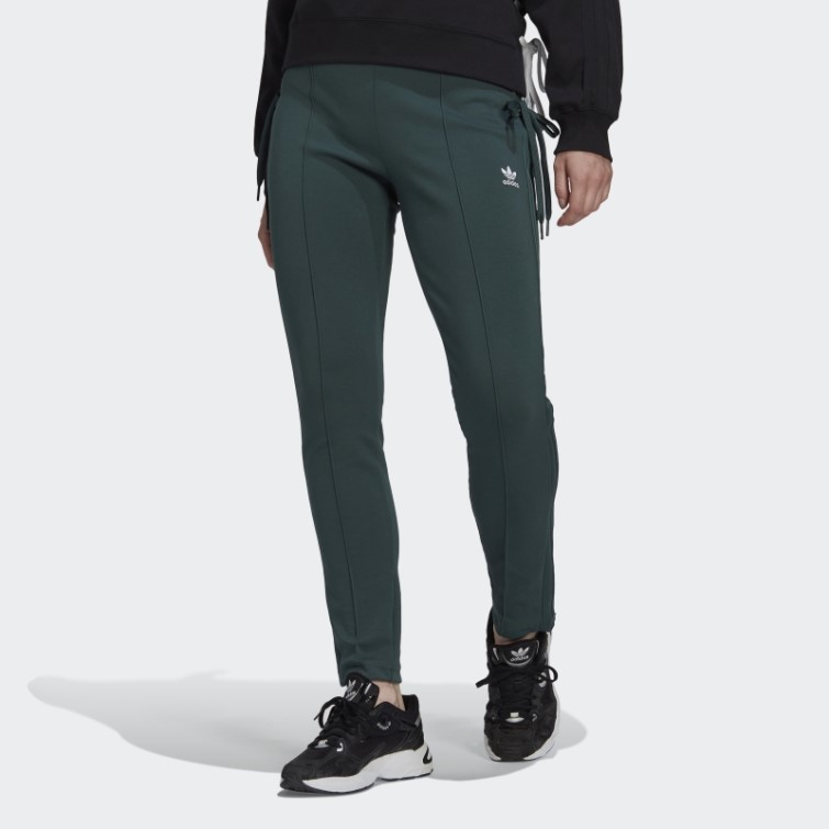 Pantalon Slim à Lacets Always Original Vert Minéral Adidas