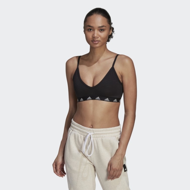 Soutien-gorge à Maintien Léger Adidas Purebare Hot Noir