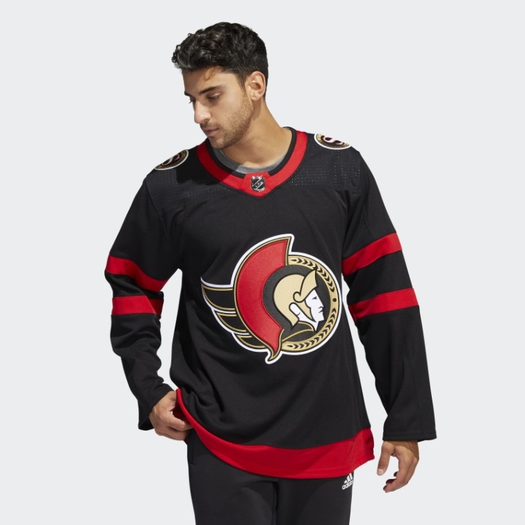 Maillot Domicile Authentique Des Sénateurs Noir Adidas