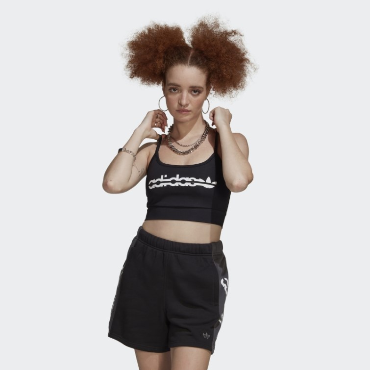 Brassière élastique Adidas Noir
