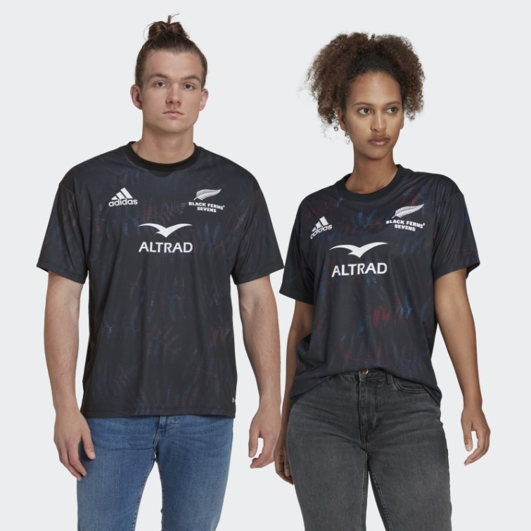 Maillot Domicile Adidas Black Ferns Sevens Noir (non Genré)