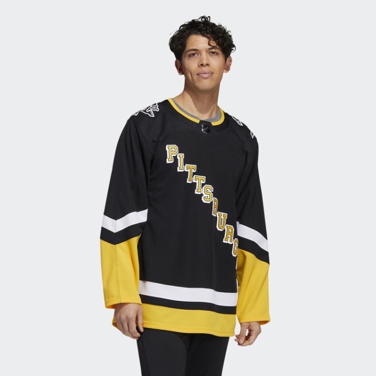 Maillot Pingouins Away Authentique Adidas Noir