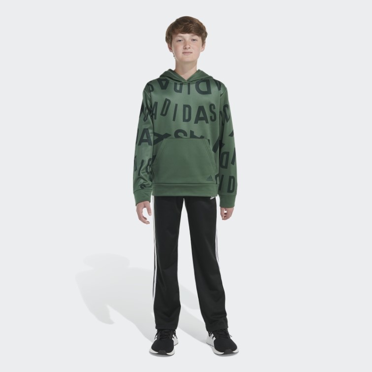 Adidas Sweat à Capuche Vert Oxide Lineage Love