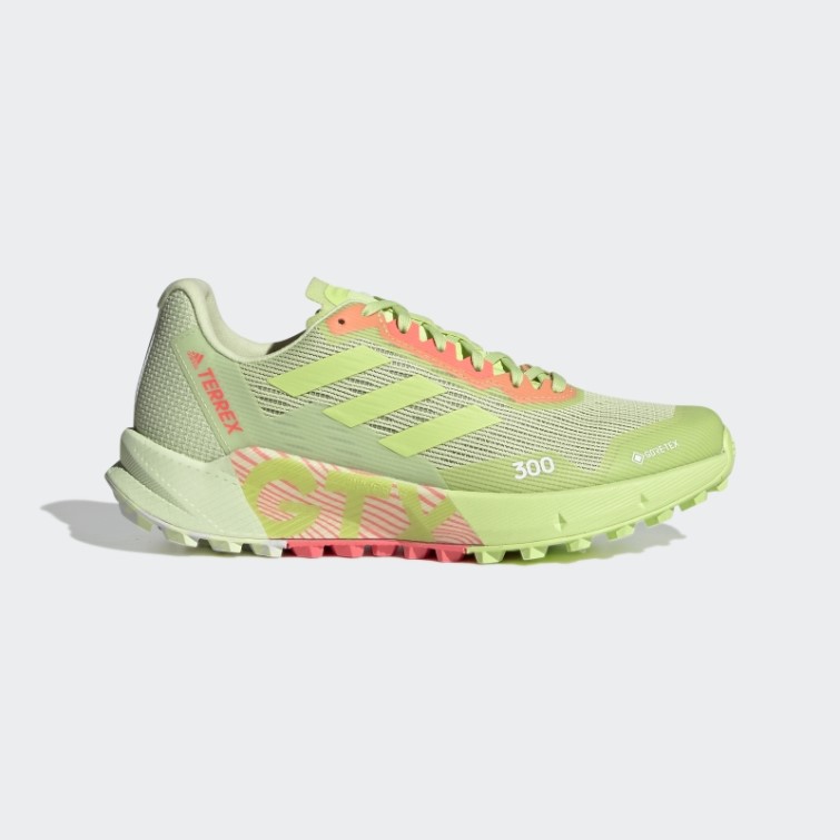 Terrex Agravic Flow 2.0 Gore-tex Chaussures De Course Sur Sentier Citron Vert Adidas