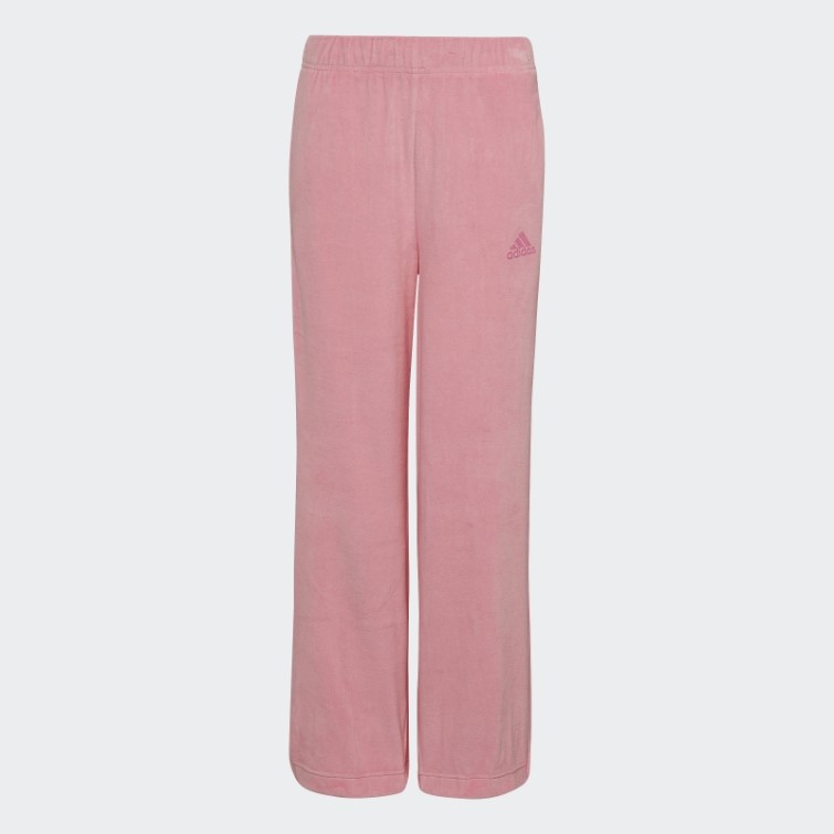 Adidas Pantalon Regular En Velours Rose