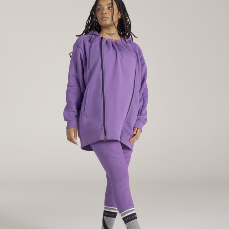 Adidas By Stella Mccartney Truestrength Maternity Veste 3-en-1 Violet Chaud