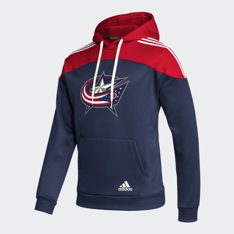 Adidas Vestes Bleues Pull à Capuche Rouge
