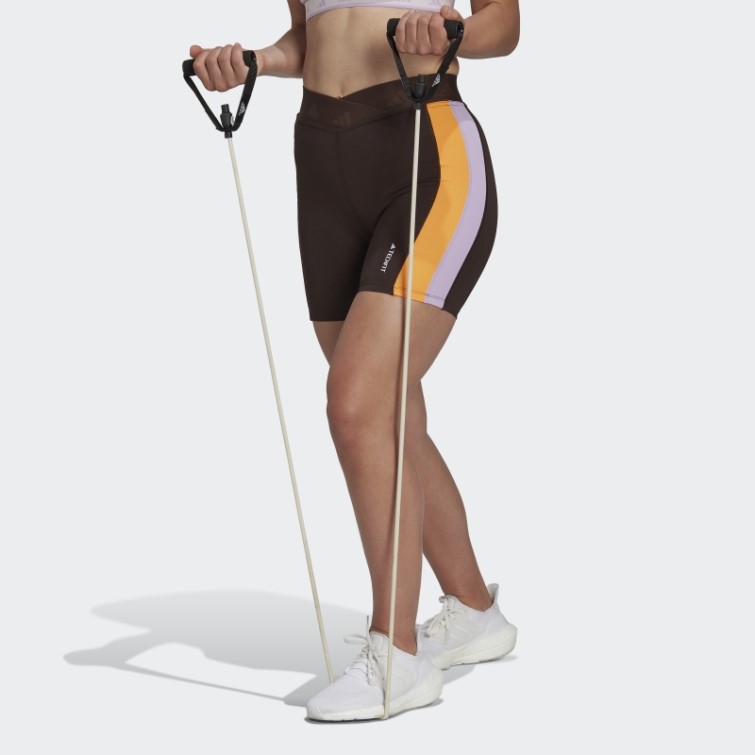 Adidas Leggings Courts Hyperglam Training Techfit Marron Foncé