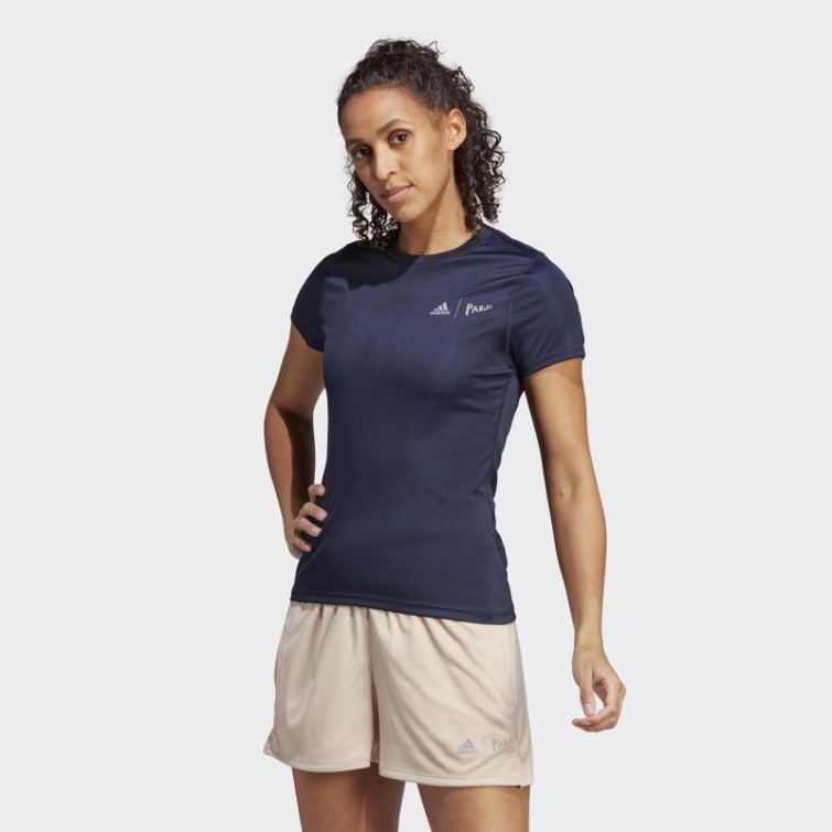 Adidas X Parley Running Tee Encre Chaud