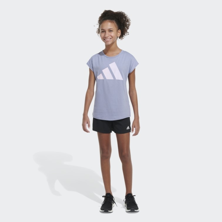 T-shirt Essentiel Ss Argent Violet Adidas