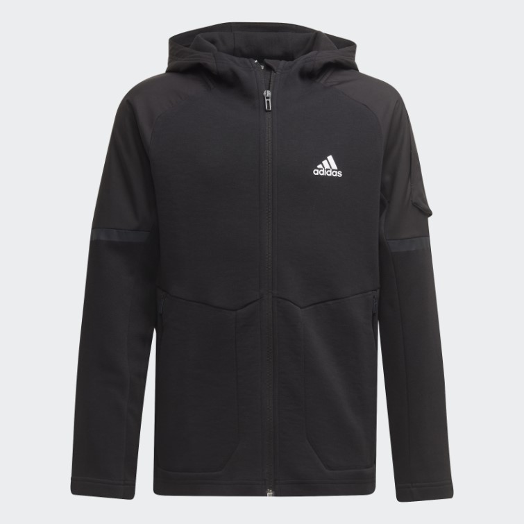 Sweat à Capuche Entièrement Zippé Conçu Pour Gameday Adidas Noir