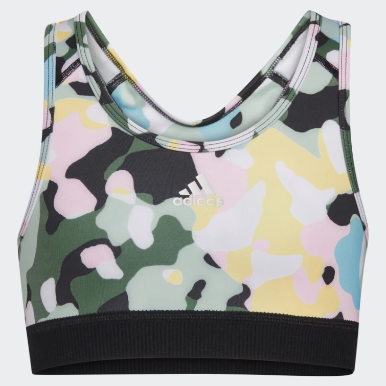 Soutien-gorge Techfit Allover Print (taille Allongée) Blanc Adidas