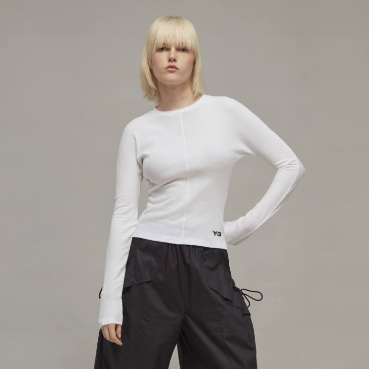 Adidas Y-3 Haut Ajusté à Manches Longues