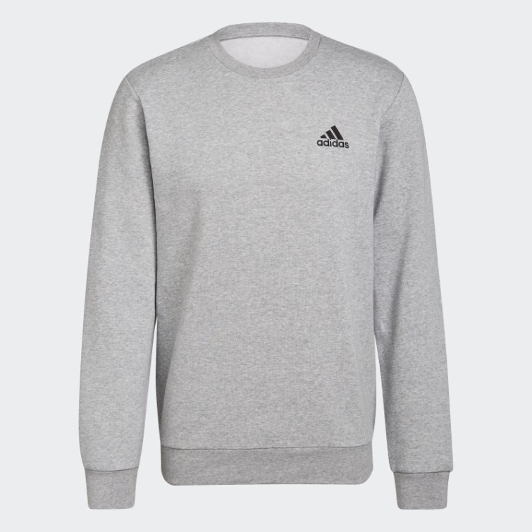 Sweat En Molleton Essentials Gris Moyen Adidas