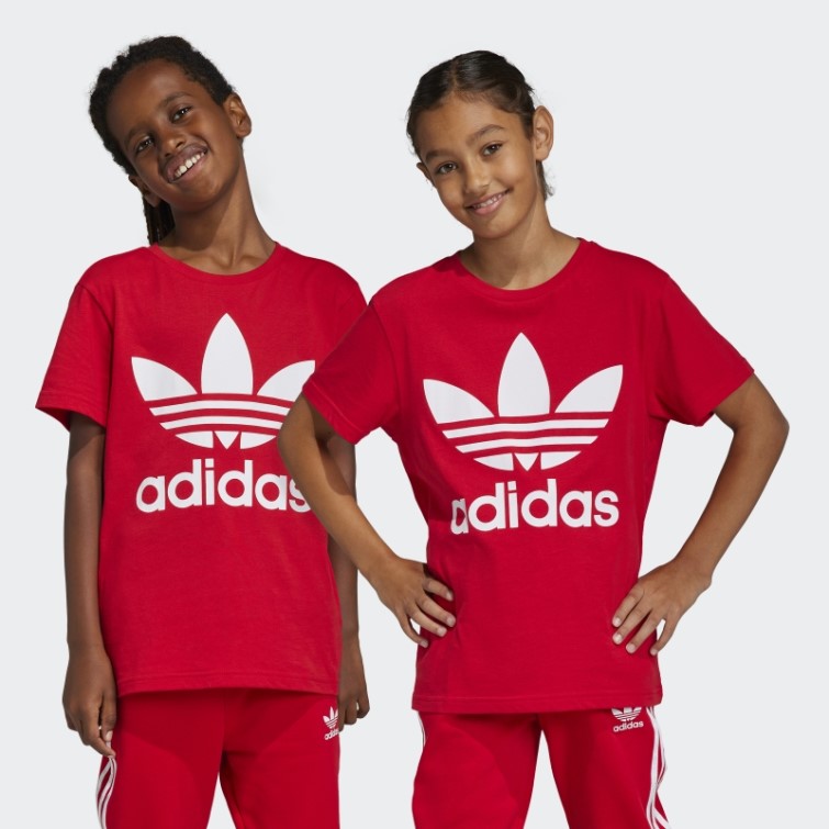 T-shirt Adidas Trèfle Mode écarlate